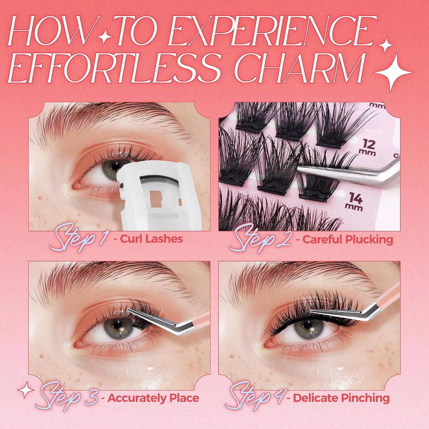 Thumbnail 6 de LASHVIEW Selbstklebende Wimpern – 72 Stück, 3 Sekunden Aufsetzen, 72 Stunden Halt, 10–16 mm (Z02)