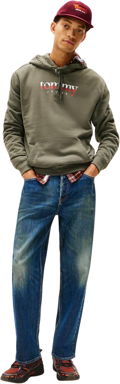 Thumbnail 3 de Tommy Jeans Men’s Regular Fit Hoodie – 100% regenerative cotton casual hooded jumper