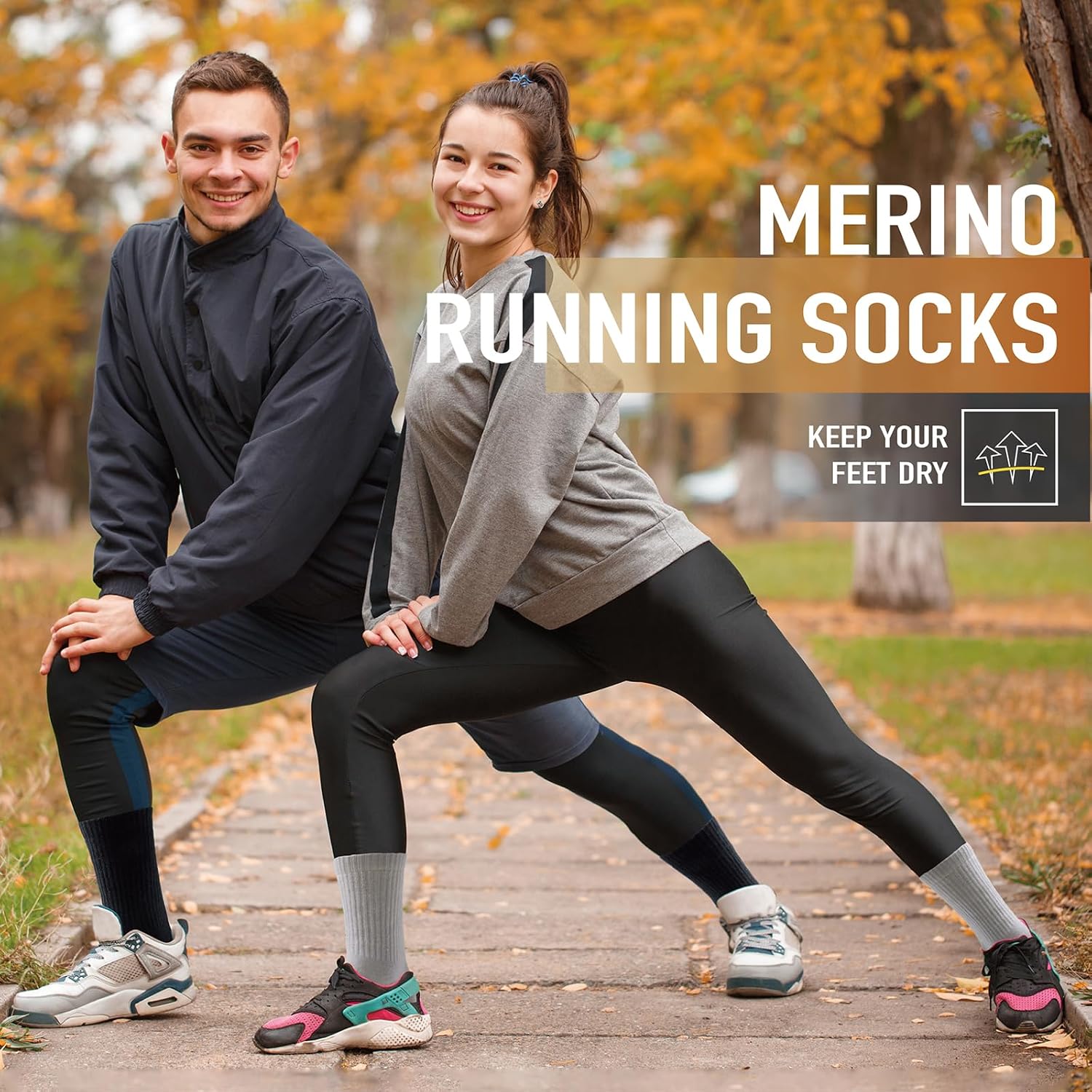 Thumbnail 5 de Merino wool hiking socks 3 pairs