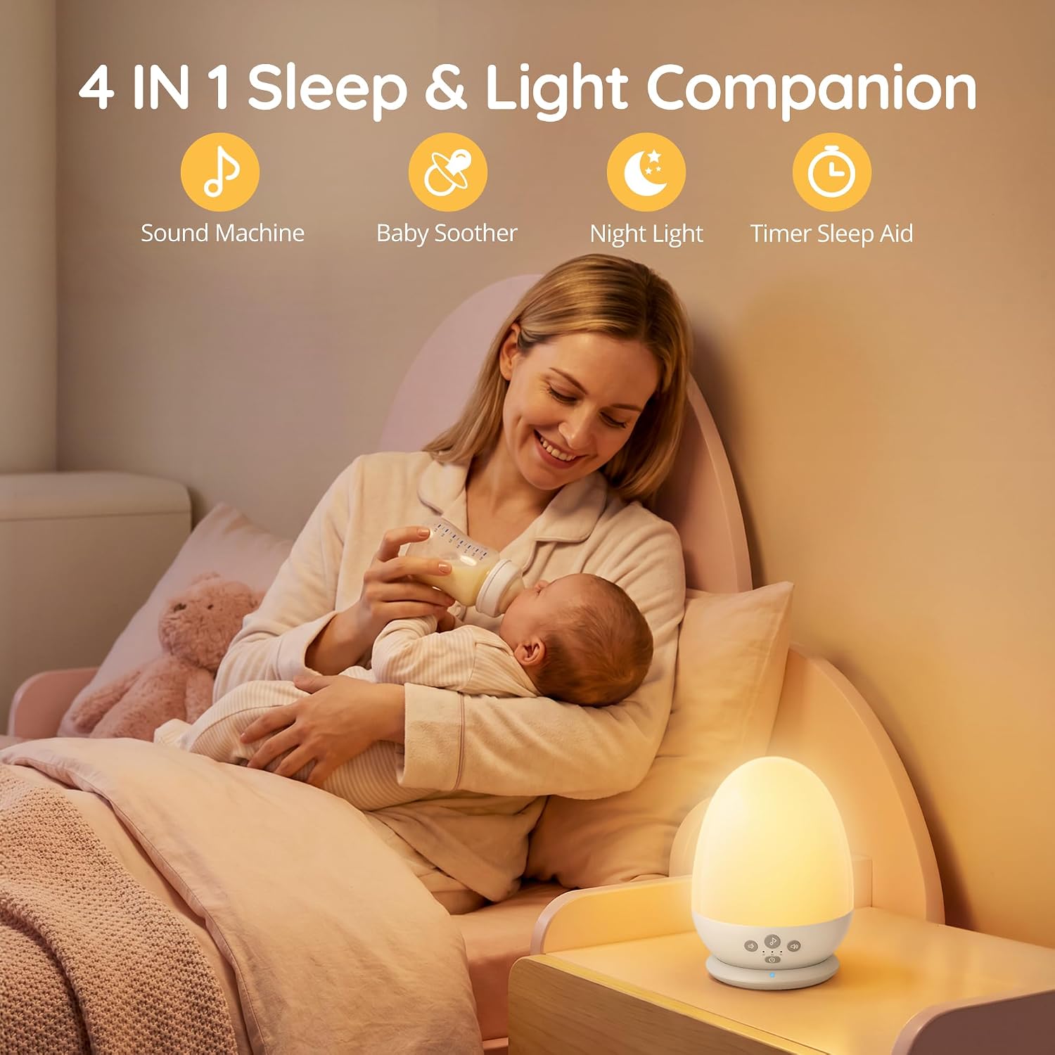 Detalle 2 de Night Light and Sound Machine with 2500mAh Battery
