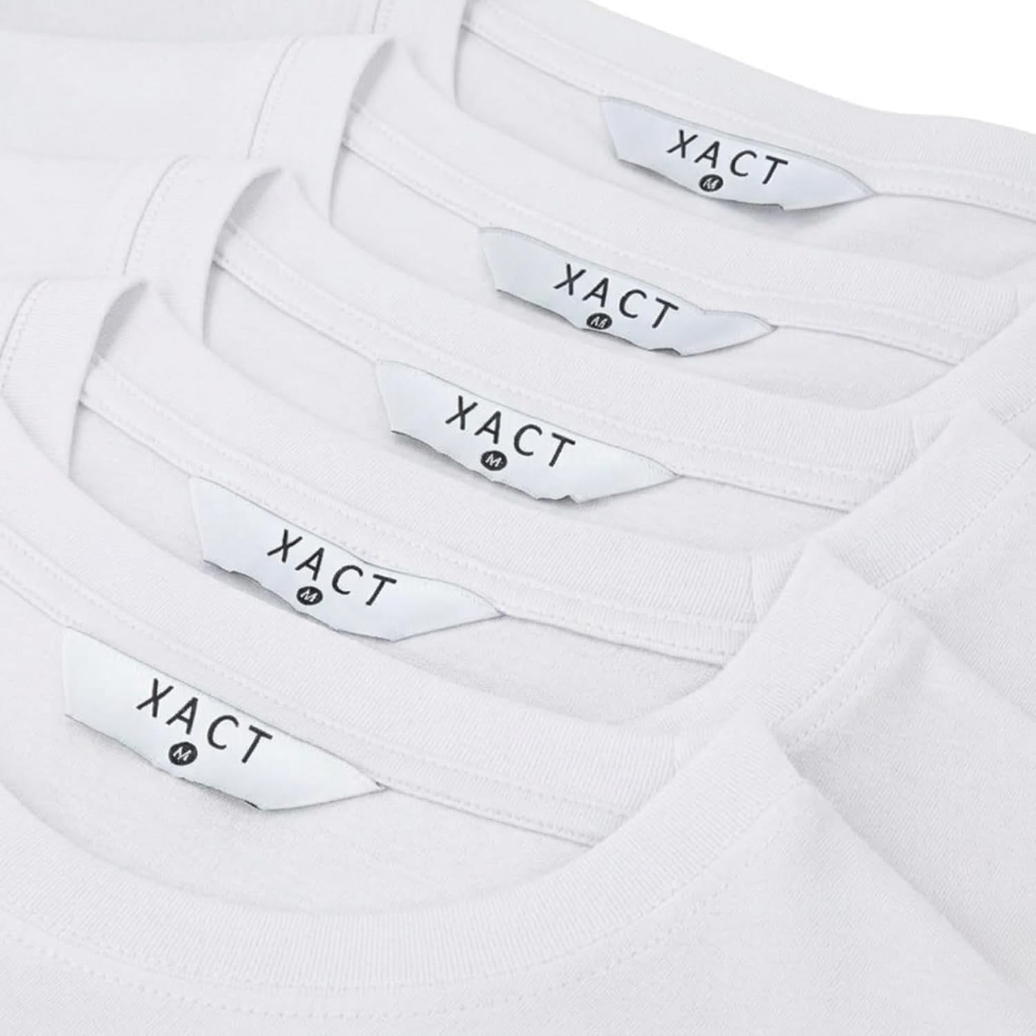Thumbnail 5 de Xact Men’s Plain Cotton T-Shirts 5 Pack (Crew Neck, Regular Fit) – 160 GSM Everyday Tees