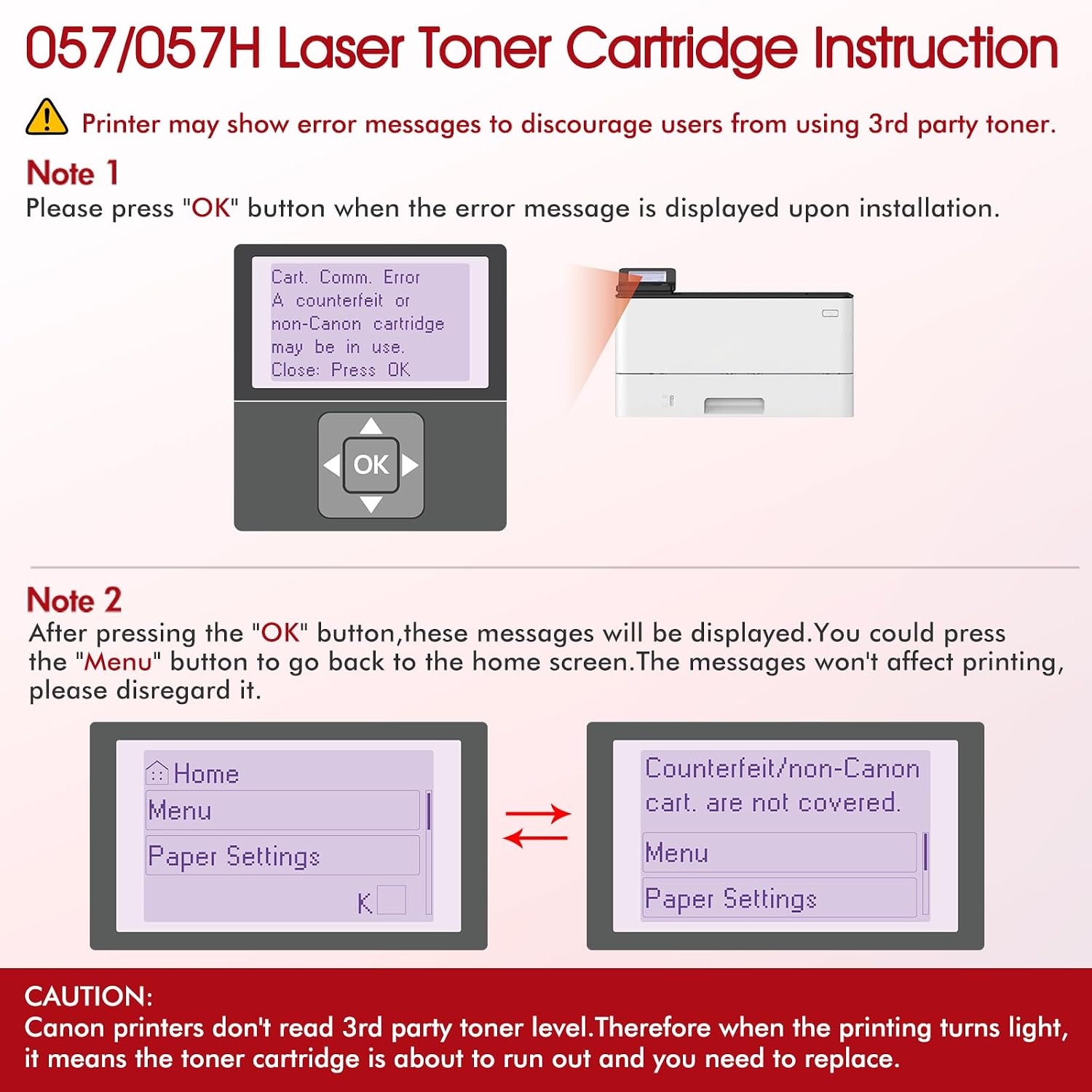 Thumbnail 4 de Cool Toner 057 Toner Cartridge 2-Pack, Black High-Yield Compatible Replacement