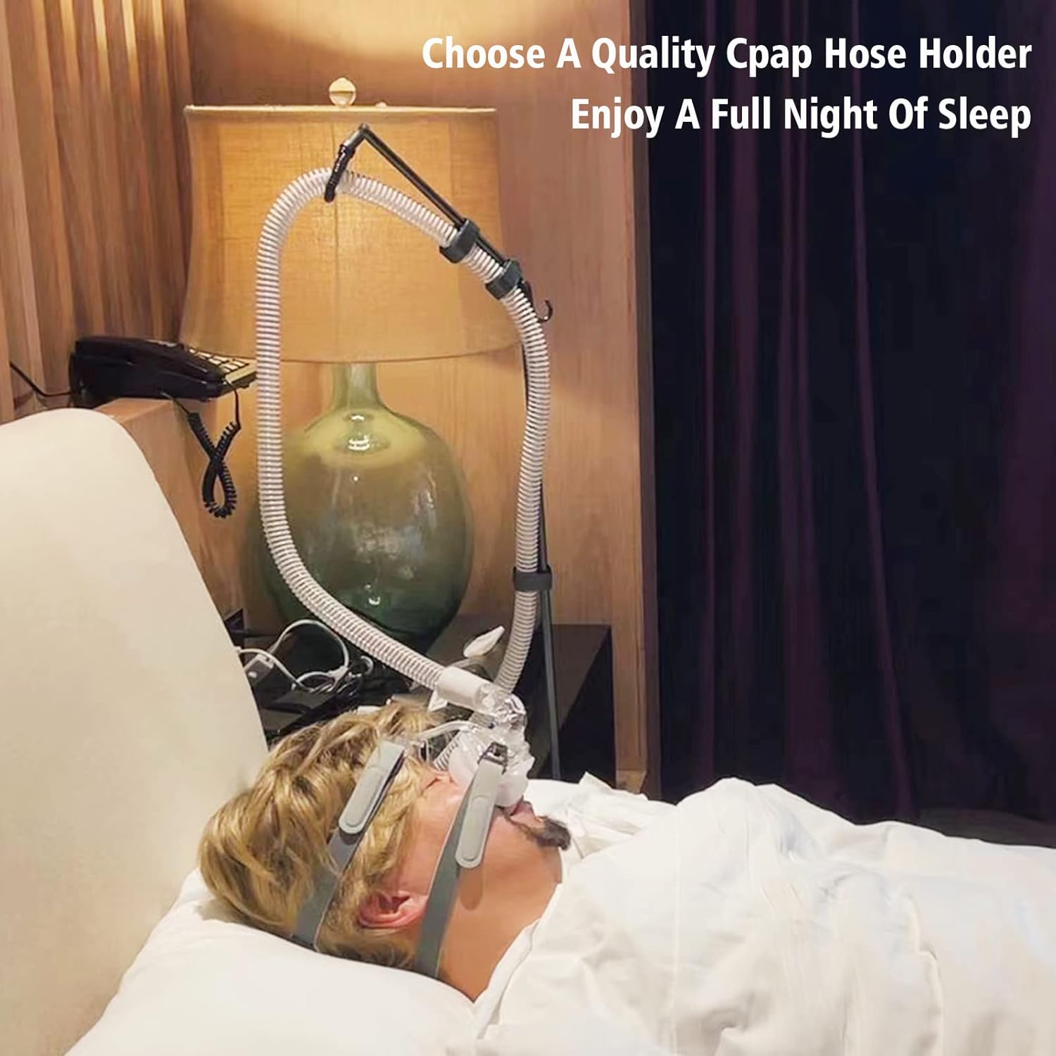 Thumbnail 3 de LONYEON CPAP Hose Holder: Bedside CPAP Hose Hanger for Tangling-Free Sleep