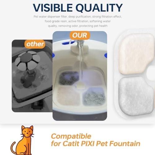 Thumbnail 2 de Filtre Acmerota pour fontaine Catit PIXI – Lot de 18 filtres de rechange