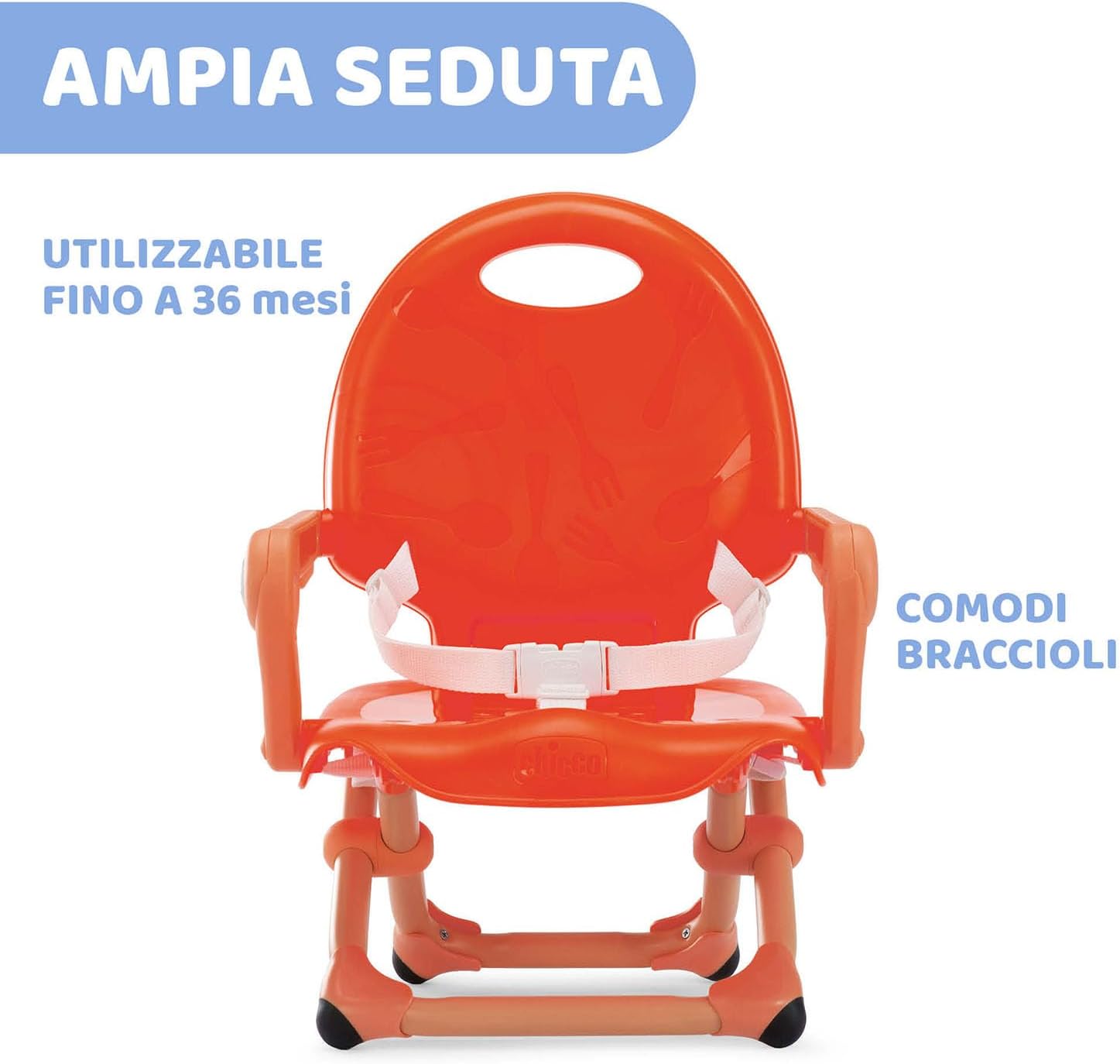 Thumbnail 3 de Chicco Pocket Snack rialzo per sedia Pocket Snack rosso per bambini 6 mesi-3 anni (fino a 15 kg)