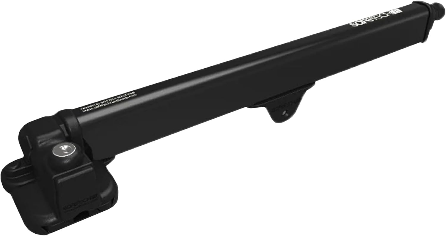 Thumbnail 3 de Safetech SL-50H Black magnetic pool gate latch with top pull, self-latching and key lock