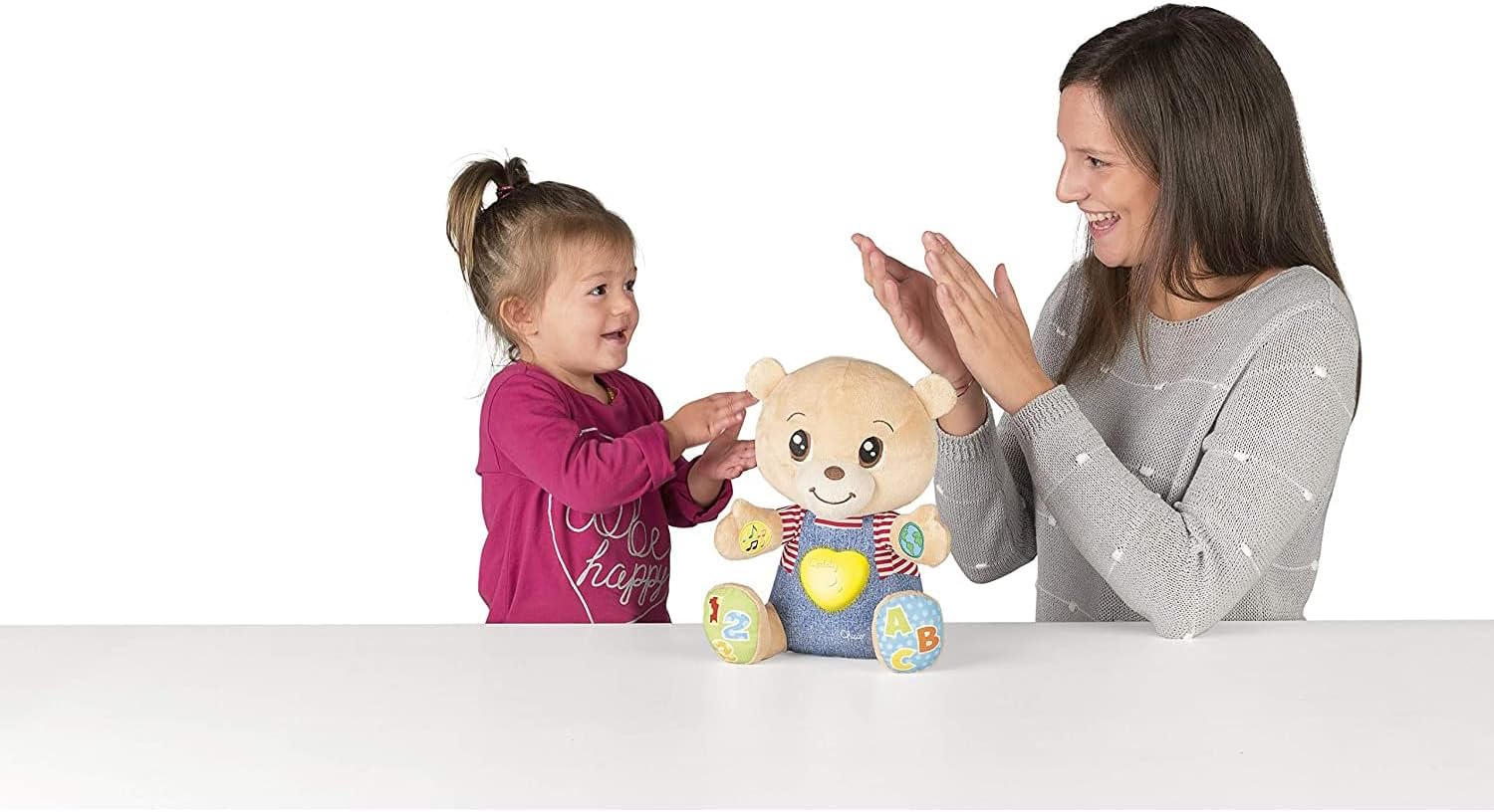 Detalle 2 de Chicco Teddy Orso Peluche Interattivo: educazione, emozioni e numero-per-letture per bimbi 6 mesi–5 anni