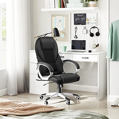 Thumbnail 3 de Silla de Oficina Ergonómica SONGMICS OBG22B: Silla Giratoria con Ruedas, Altura Ajustable, Negro