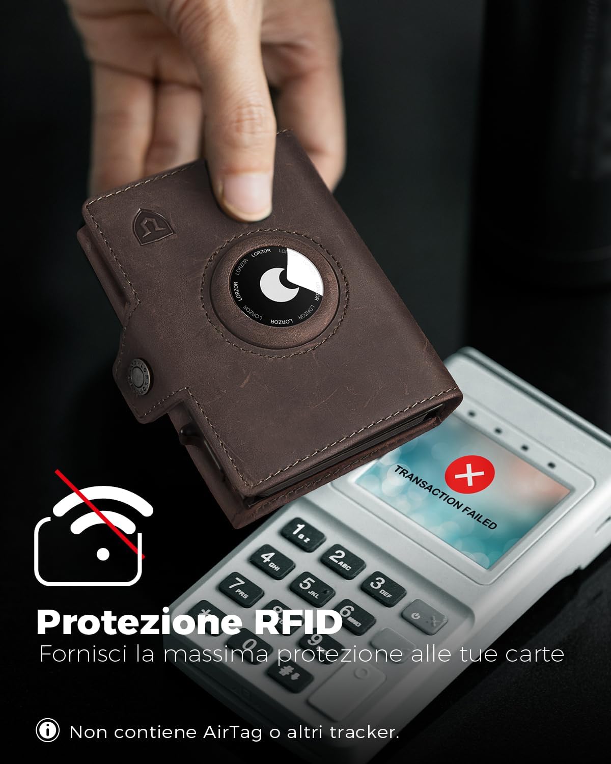 Thumbnail 6 de LORZOR Portafoglio Airtag Slim 9,6x6,5x2 cm