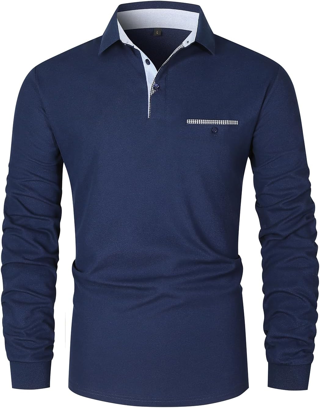 Thumbnail 6 de LIUPMWE Poloshirt Herren Langarm 4-Wege-Stretch
