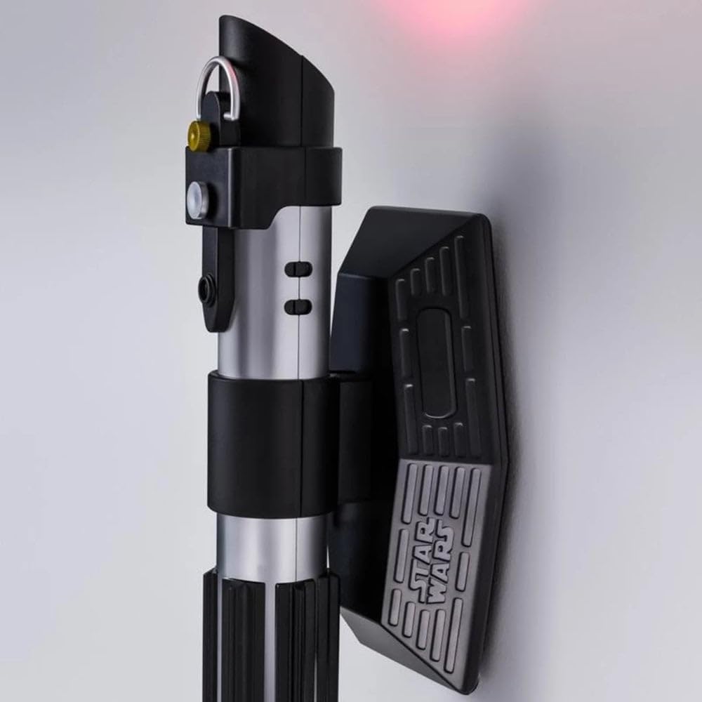 Thumbnail 5 de Luce da Parete Lightsaber Star Wars Uplighter Ufficiale — LED rosso, decorazione Sith & Jedi, alimentata a batterie