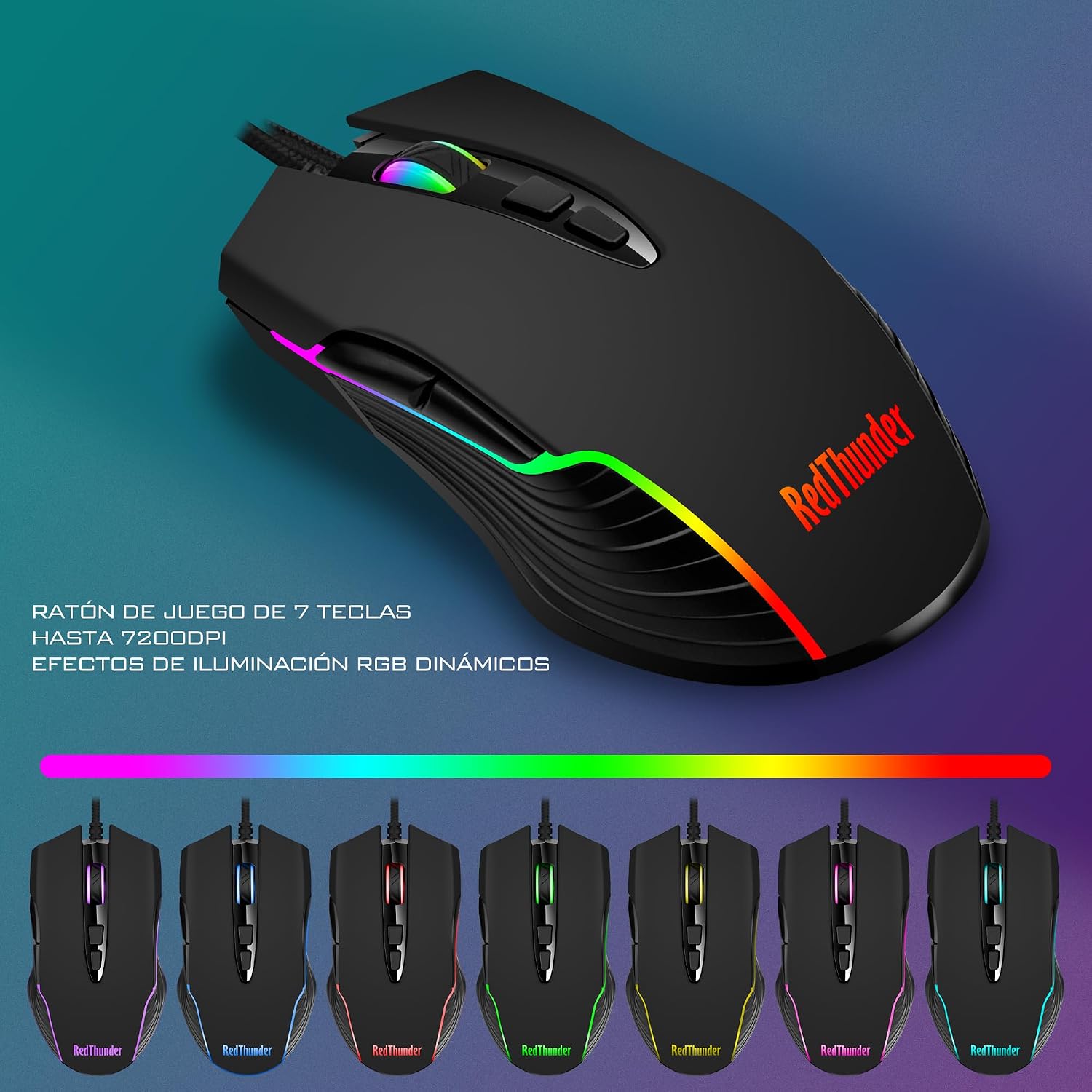 Thumbnail 5 de RedThunder K10 Kit Gaming 3 en 1 con RGB y Teclas Mecánicas