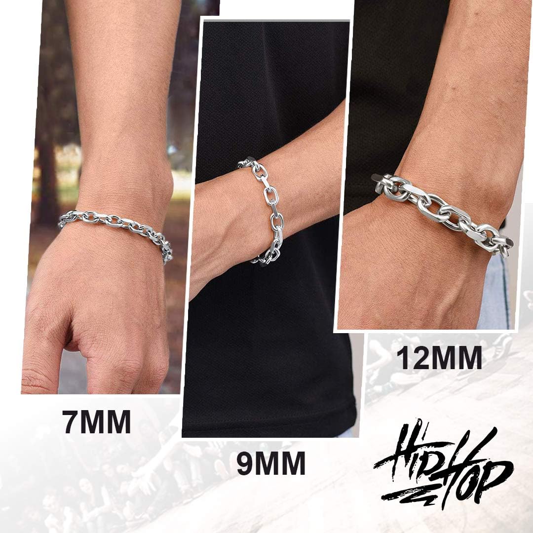 Detalle 2 de ChainsHouse Bracelet Argent Homme 21 cm