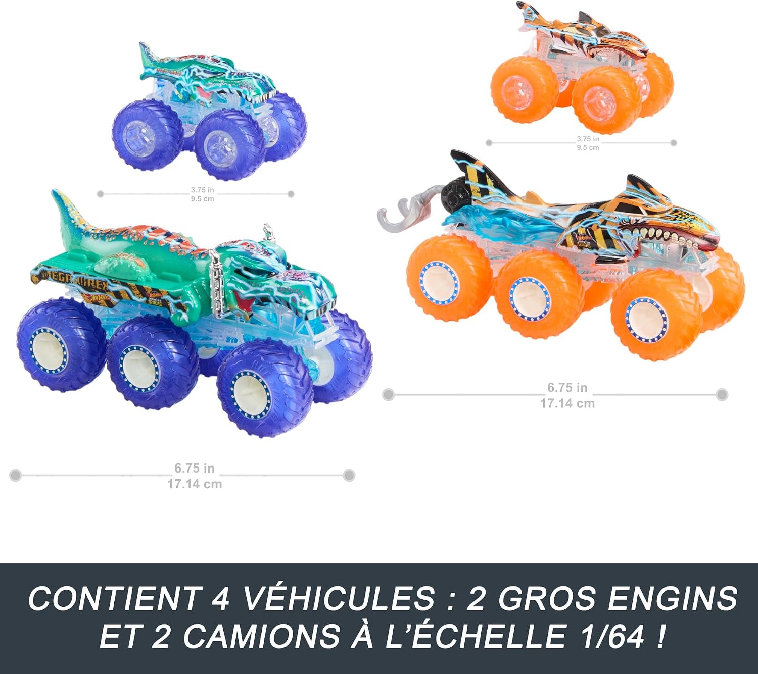 Detalle de Hot Wheels Monster Trucks 1/64 🚚