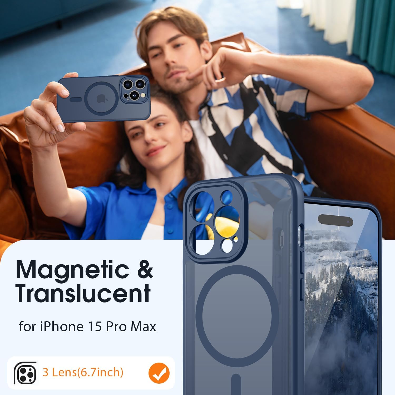 Thumbnail 1 de ORDA Magnetic Case for iPhone 15 Pro Max