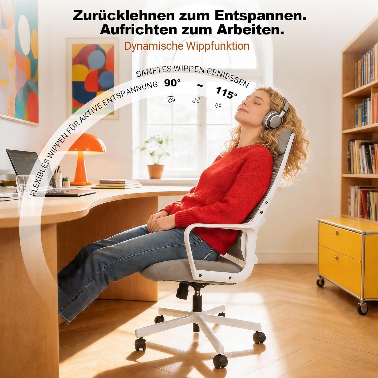 Thumbnail 5 de MELOKEA Bürostuhl Ergonomisch 200 kg 💺