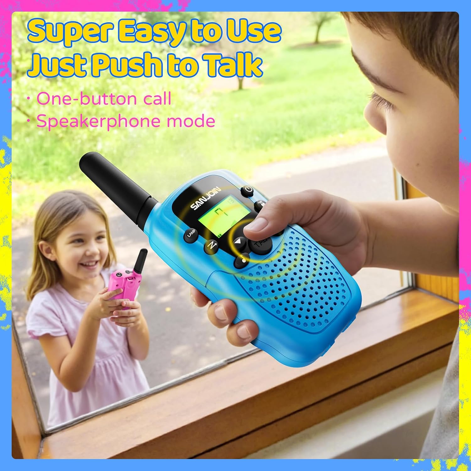 Thumbnail 2 de Rechargeable Kids Walkie Talkies (2000mAh) for Ages 3–12 — 2-Way Radios with Long-Lasting Battery