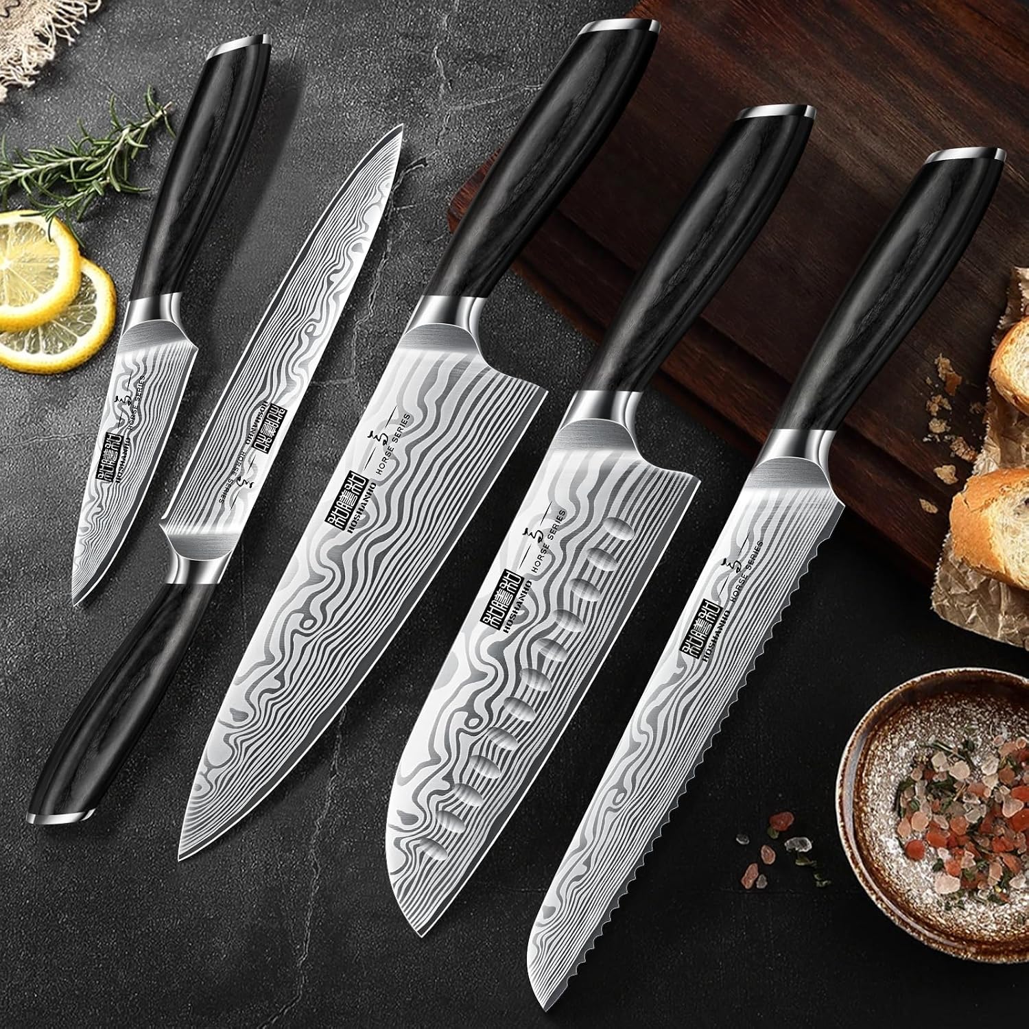 Thumbnail 6 de HOSHANHO Kitchen Knife Set, 5-Piece
