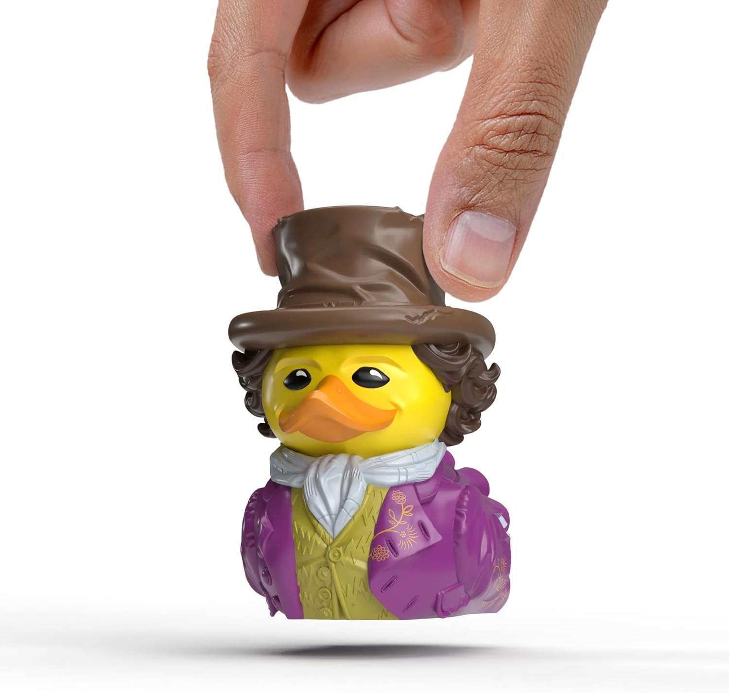 Detalle 2 de TUBBZ Erstausgabe: Willy Wonka als Cosplaying-Gummiente – Vinylfigur