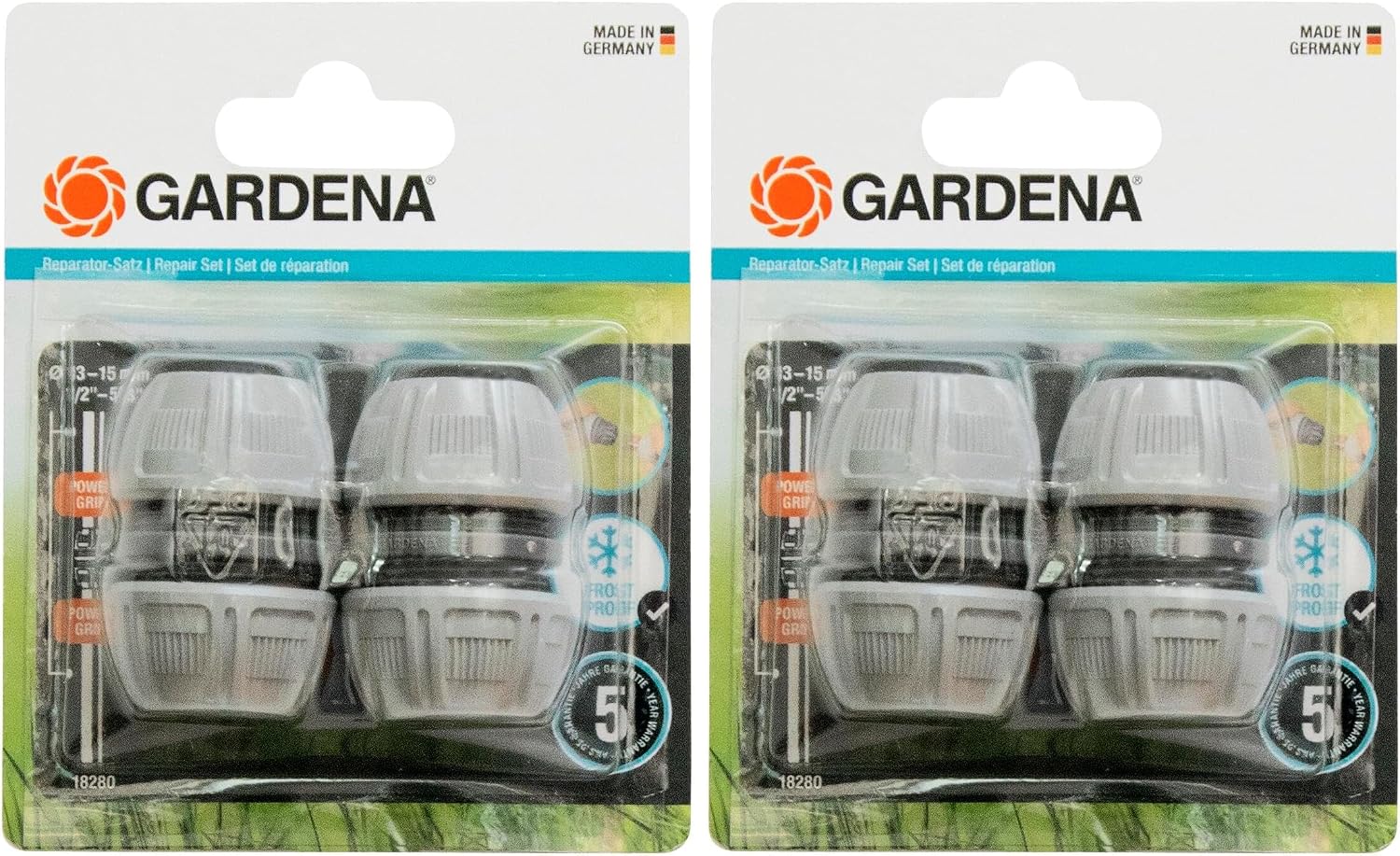 Detalle de Gardena Kupplungs-Satz: Schlauchkupplung zur Schlauchverlängerung 13 mm/15 mm