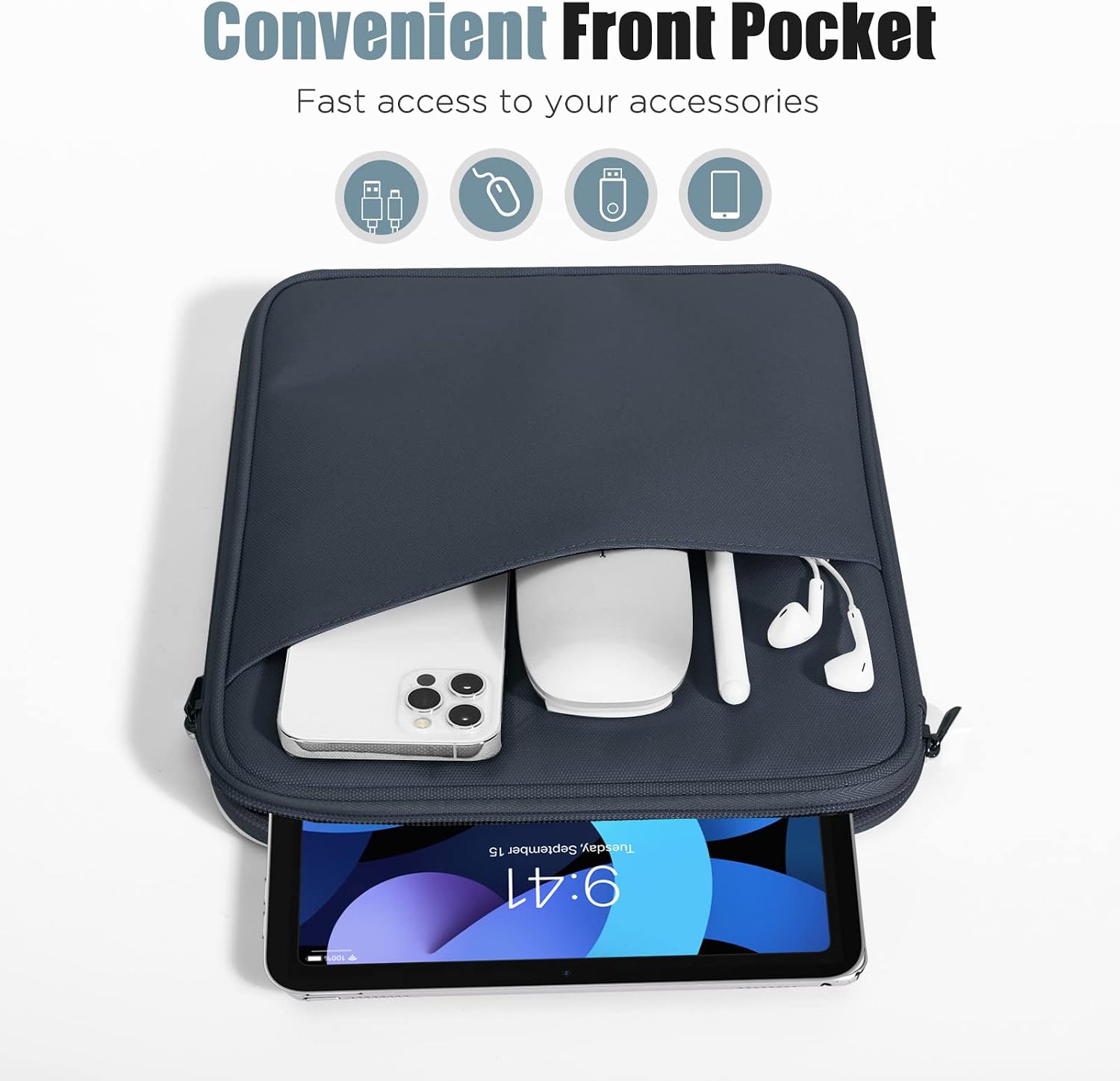 Thumbnail 5 de TiMOVO 9-11" Custodia per Tablet: protezione e organizzazione per iPad 11" A16 2025 e altri 9-11