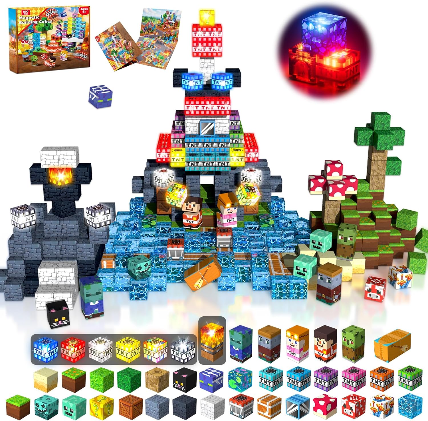 Thumbnail 6 de 300 PCS Magnetic Blocks Toy Set 🧩