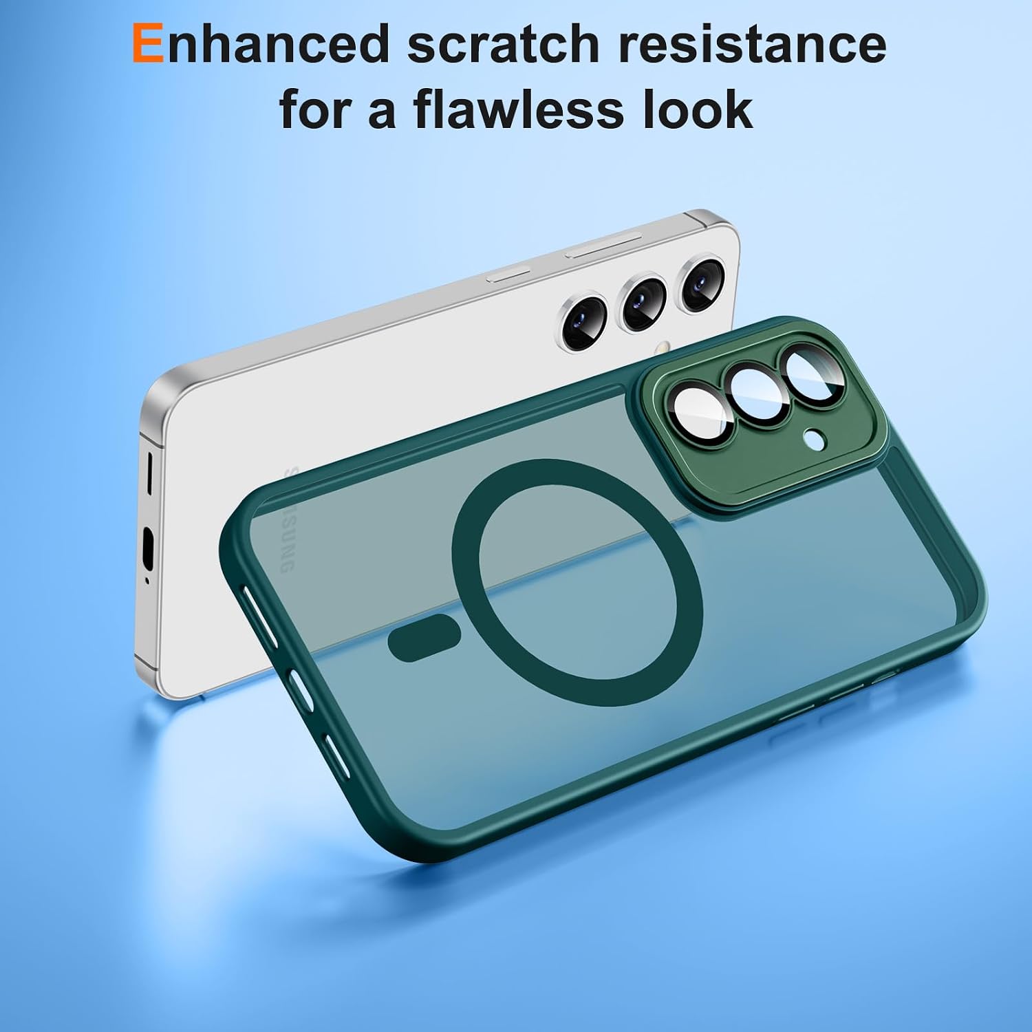 Detalle de Pnakqil Cover Magnetica con Cordino per Samsung Galaxy S24 5G – Compatibile MagSafe, Slipée e AntiGraffi con Collana Regolabile