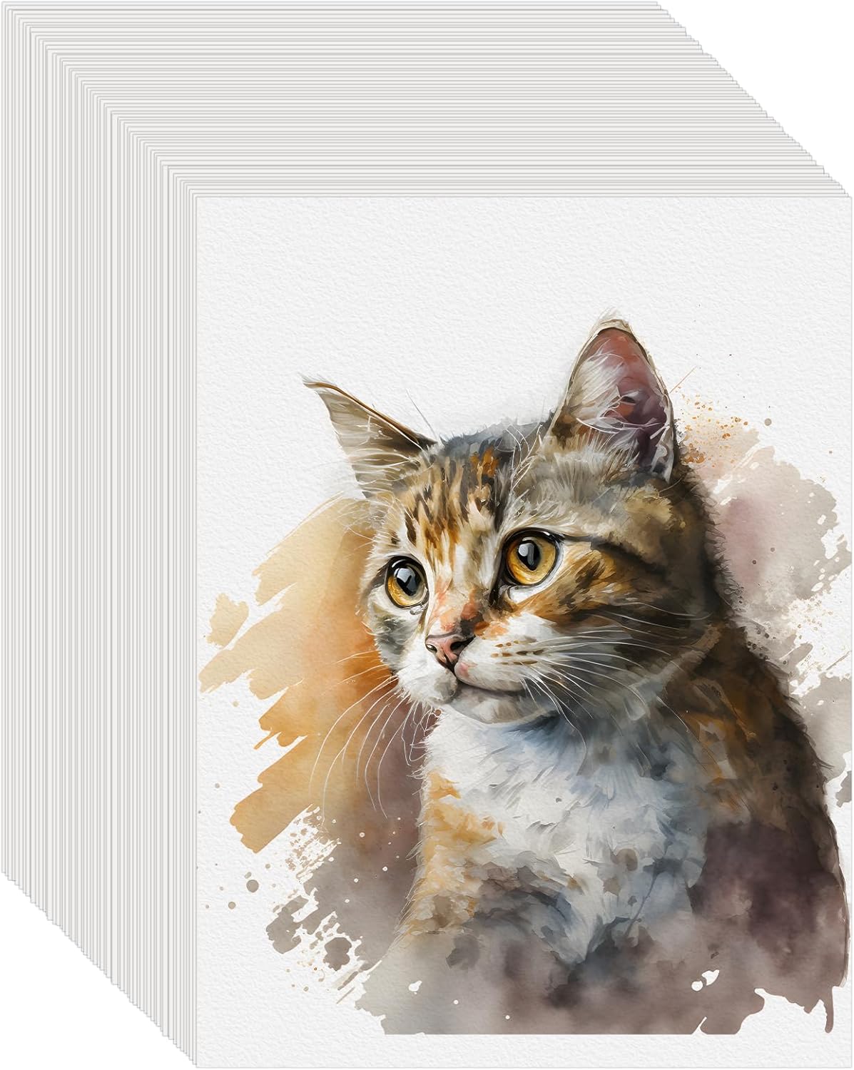 Thumbnail 6 de 100PCS 5x7 Watercolor Paper Pad 140lb/300g 🎨