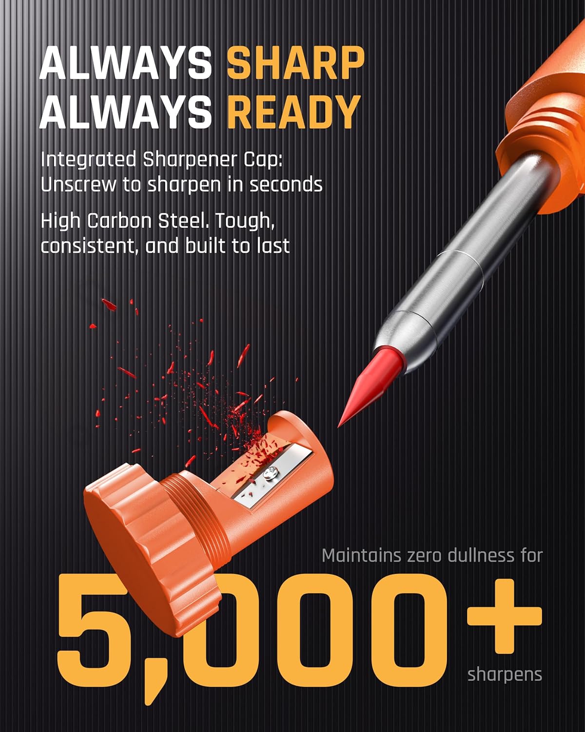 Thumbnail 1 de Nicpro Upgraded 3-in-1 Carpenter Pencils Set with Finger Grip