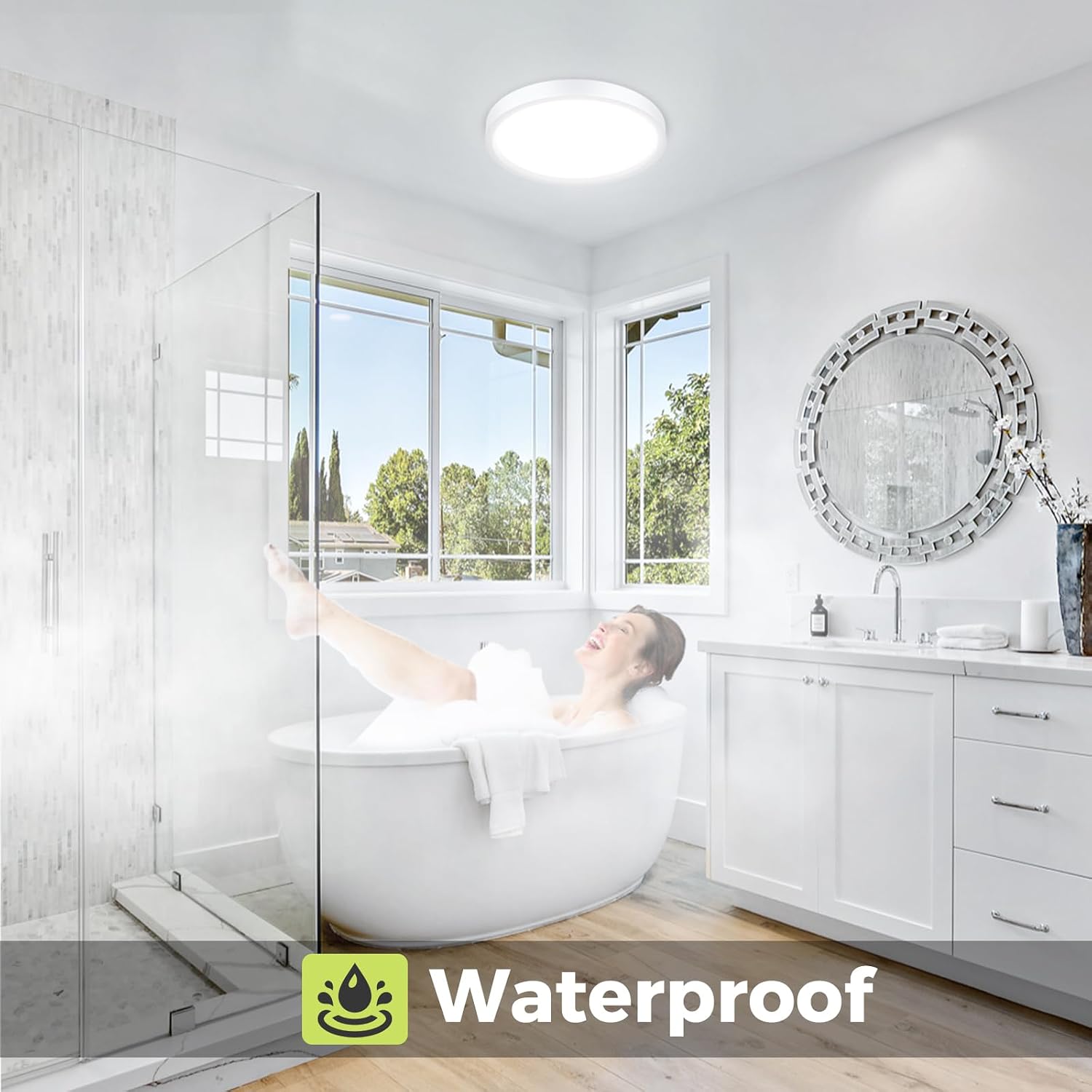 Detalle de hepside LED Ceiling Light 3000K–6500K Bathroom Lamp