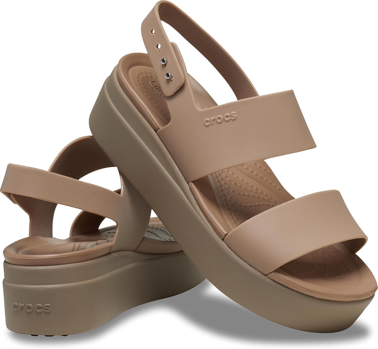 Thumbnail 5 de Crocs Brooklyn Low Wedge: sandali da esterno donna con zeppa bassa e Plantari LiteRide