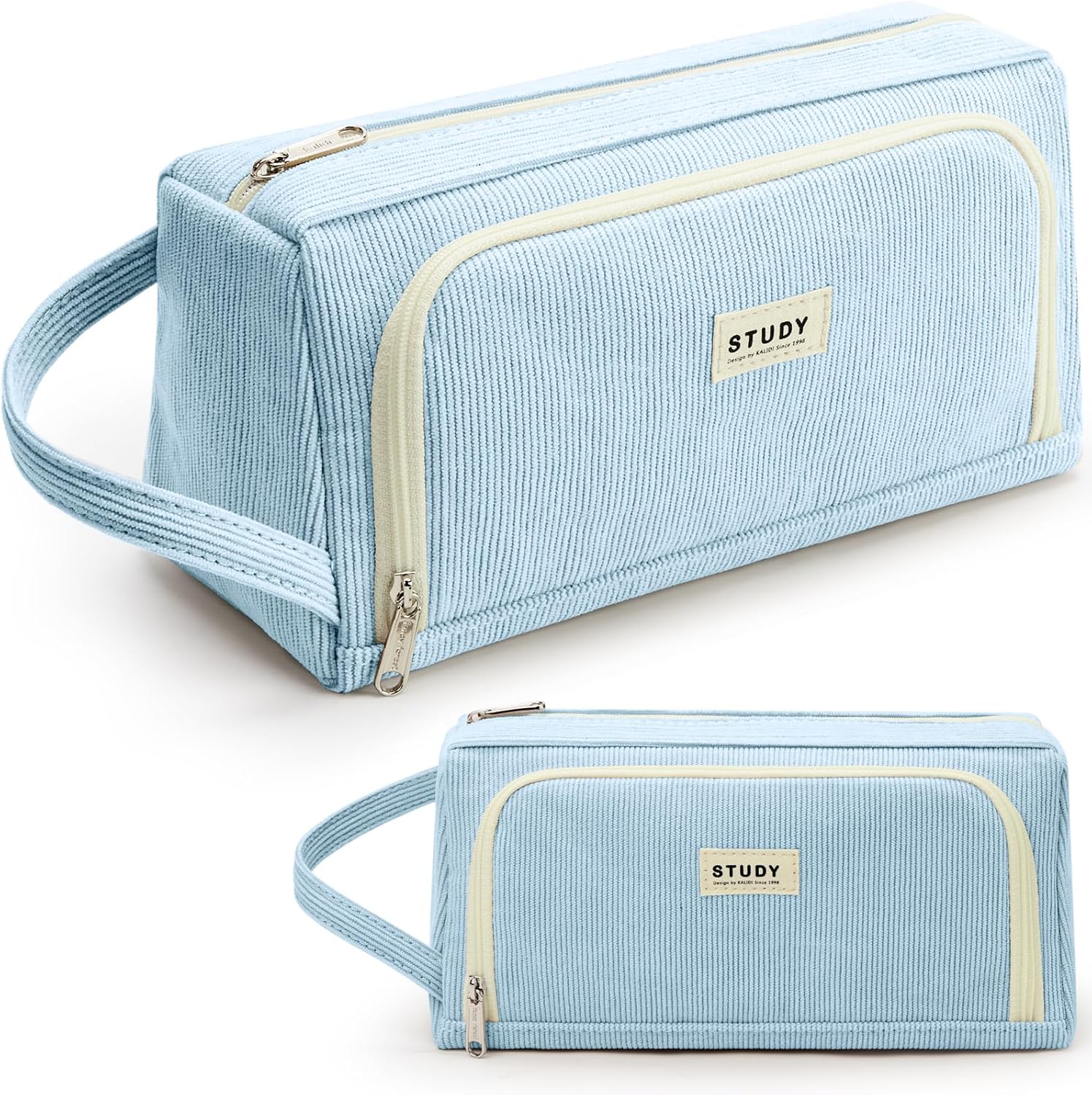 Thumbnail 6 de KALIDI Big Capacity Pencil Case 2 Compartments – Green, 8.7 x 3.5 x 4.3 inches