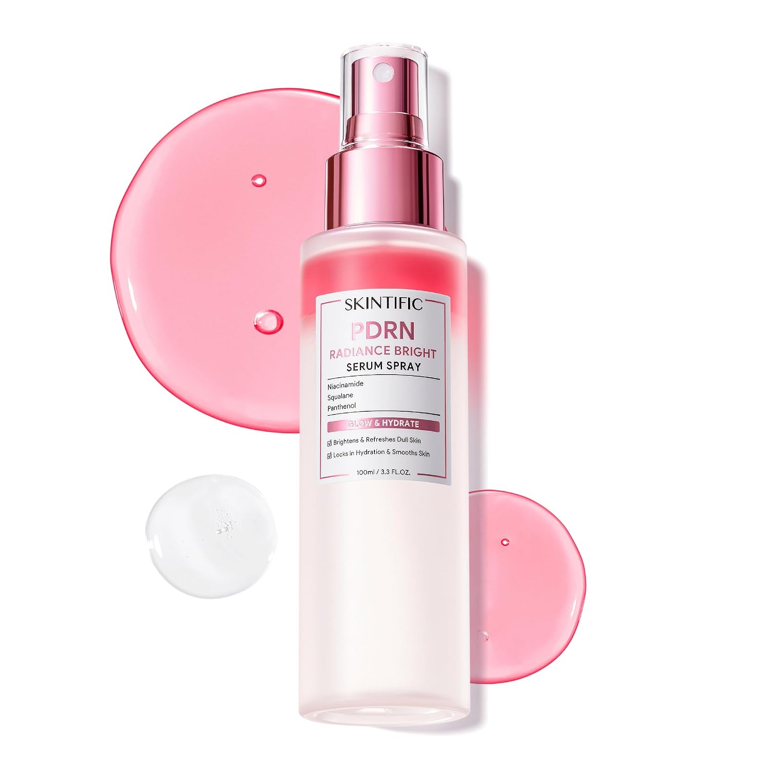 Detalle de SKINTIFIC Salmon DNA Radiance Bright Serum Spray, Bi-Phase Face Mist, 3.3 fl oz