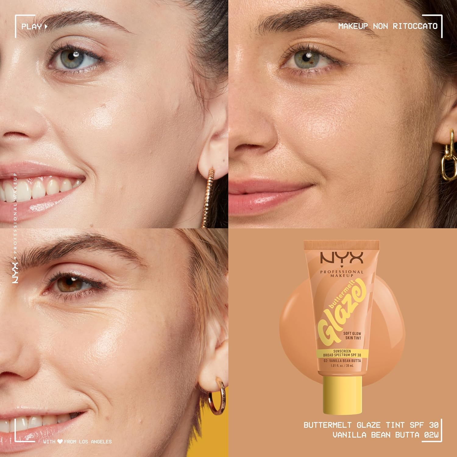 Detalle de NYX Professional Makeup Fondotinta Illuminante 02 Vanilla Bean Butta – incarnato uniforme e luminoso