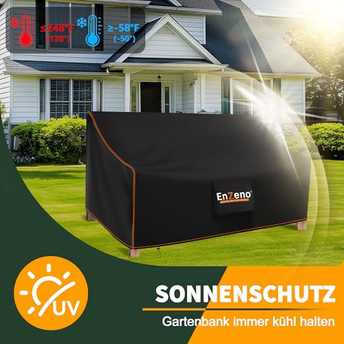 Detalle de Enzeno Garden Bench Covers Waterproof 2 Seater: Practical Weather Protection