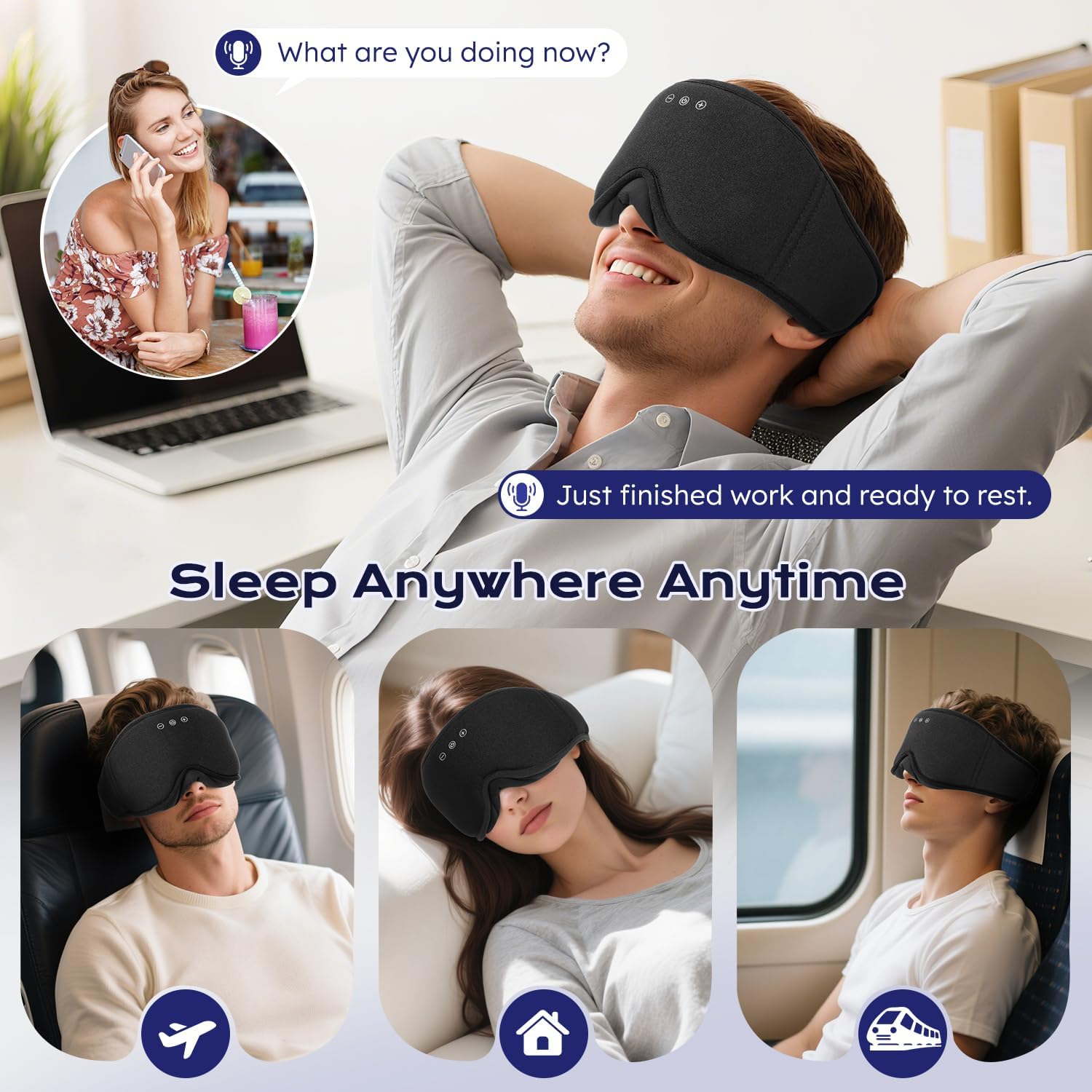 Thumbnail 6 de LC-dolida Bluetooth Sleep Mask 15h