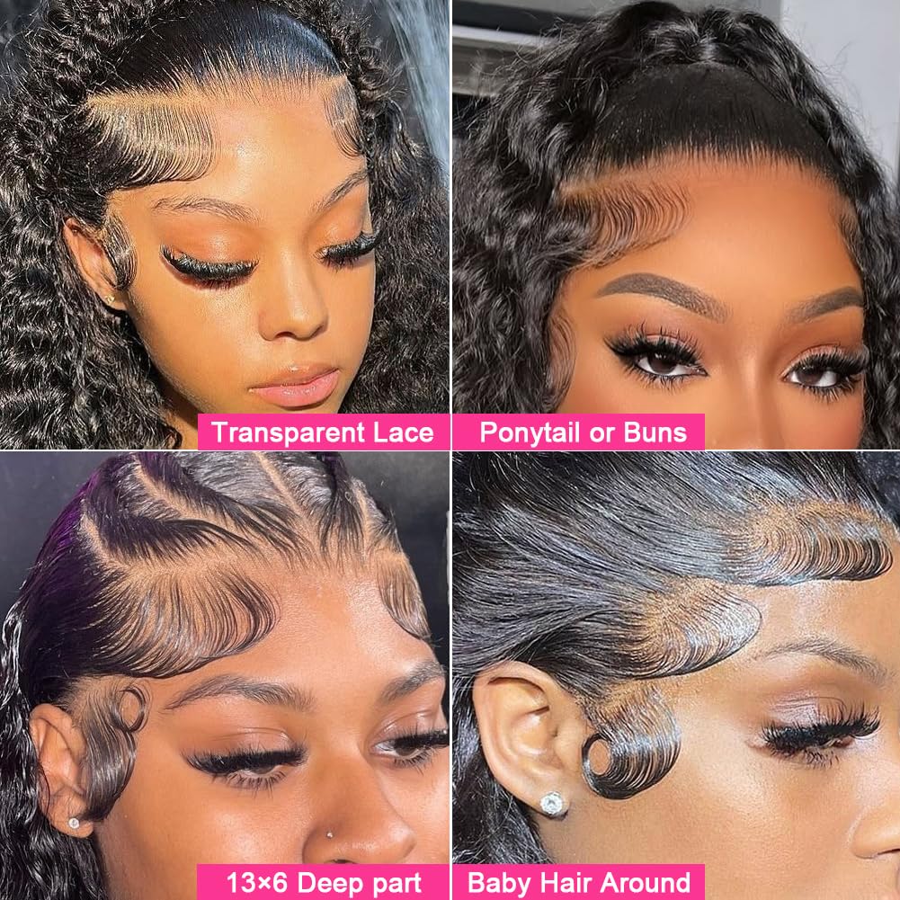 Thumbnail 2 de NUEAHWO Water Wave Lace Front Wig 13x6