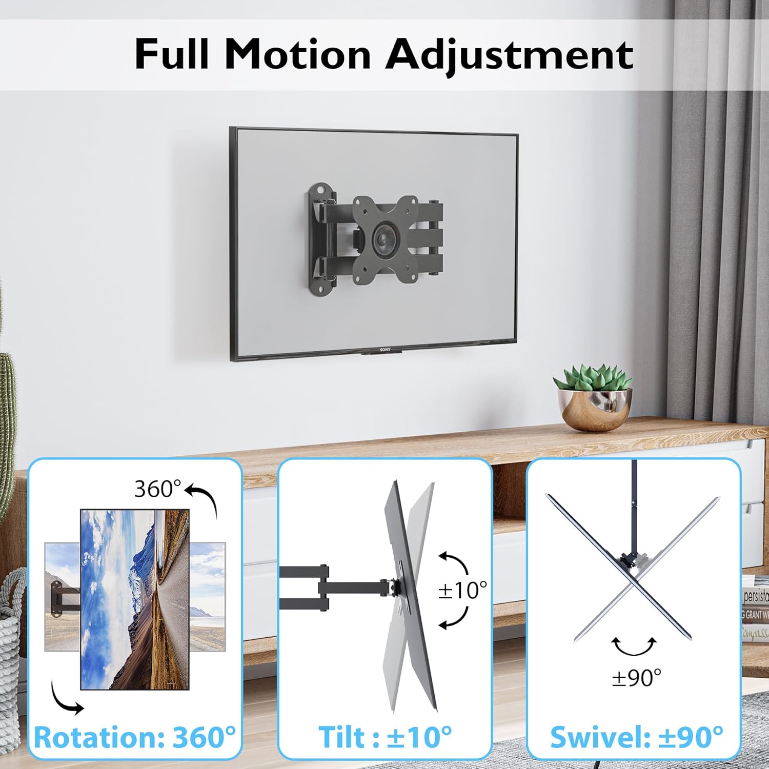 Thumbnail 1 de BONTEC Universal TV Wall Mount 13–30 inch, 15kg