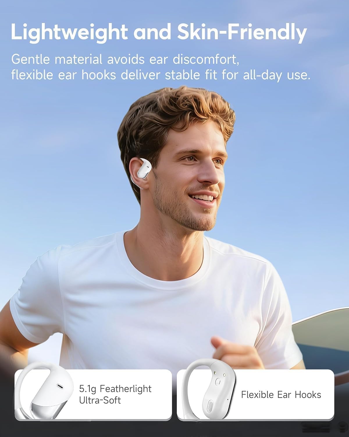 Detalle 2 de Open-Ear Headphones Bluetooth 6.1
