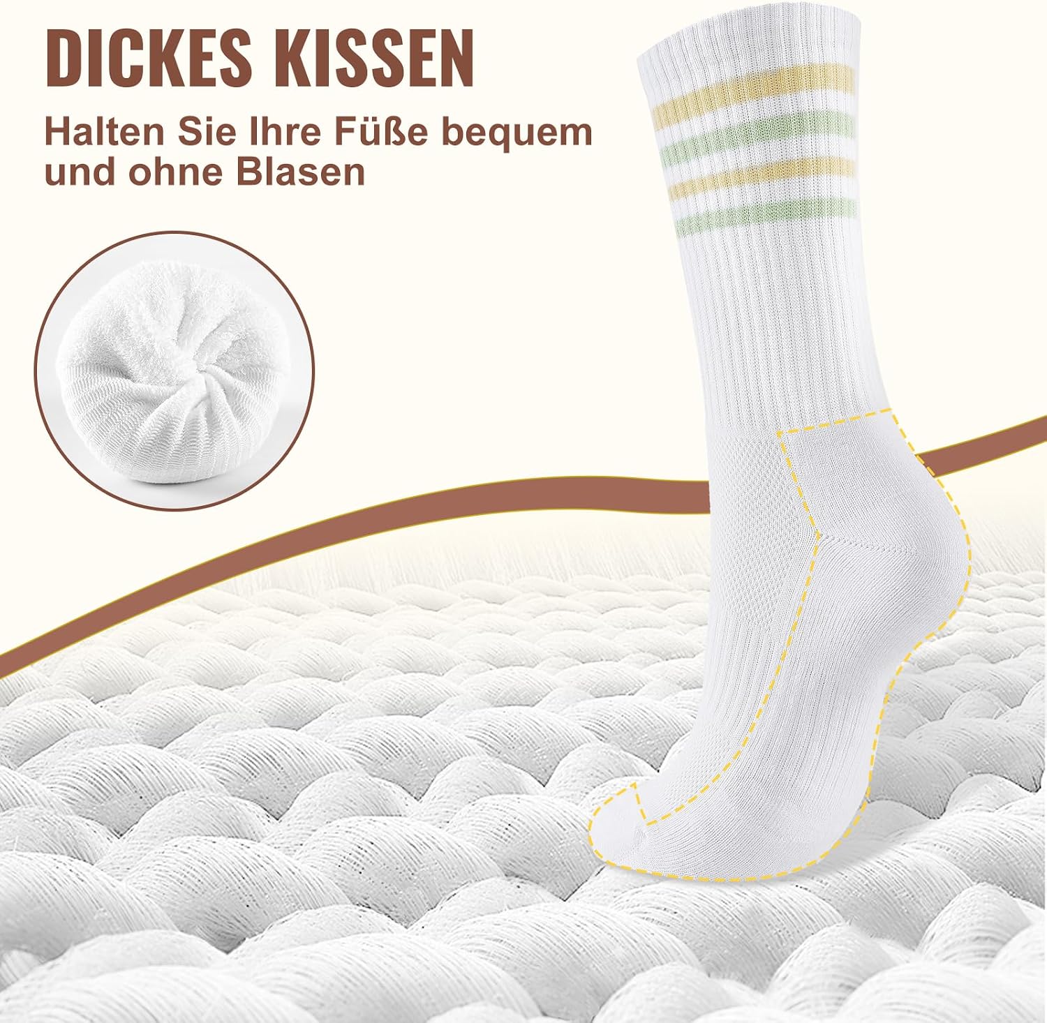 Thumbnail 5 de Niorasen Tennissocken Damen 35–42