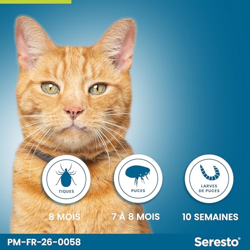 Thumbnail 3 de Seresto Collier Chats Gris – Protection antiparasitaires longue durée (7–8 mois) contre puces et tiques