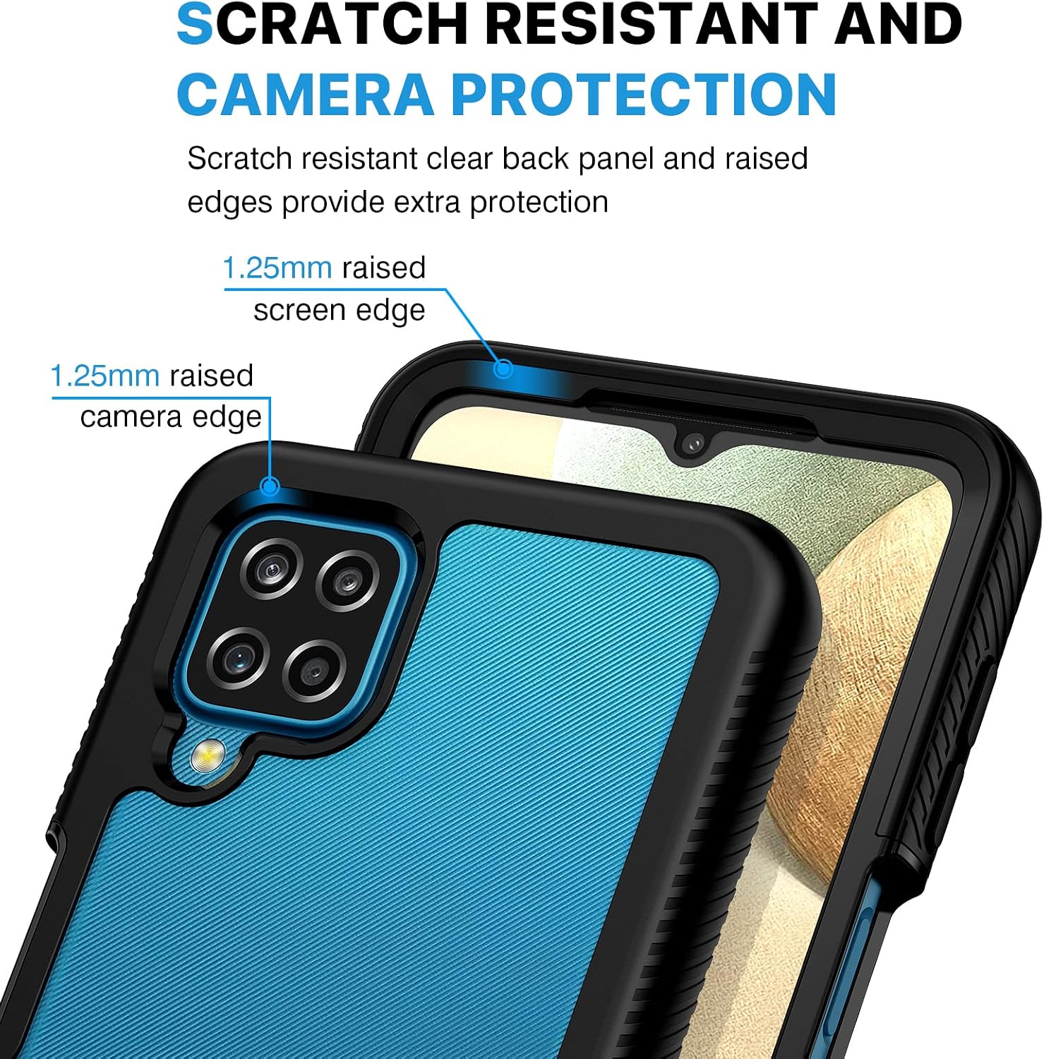Detalle de Samsung A12 case with 360° protection