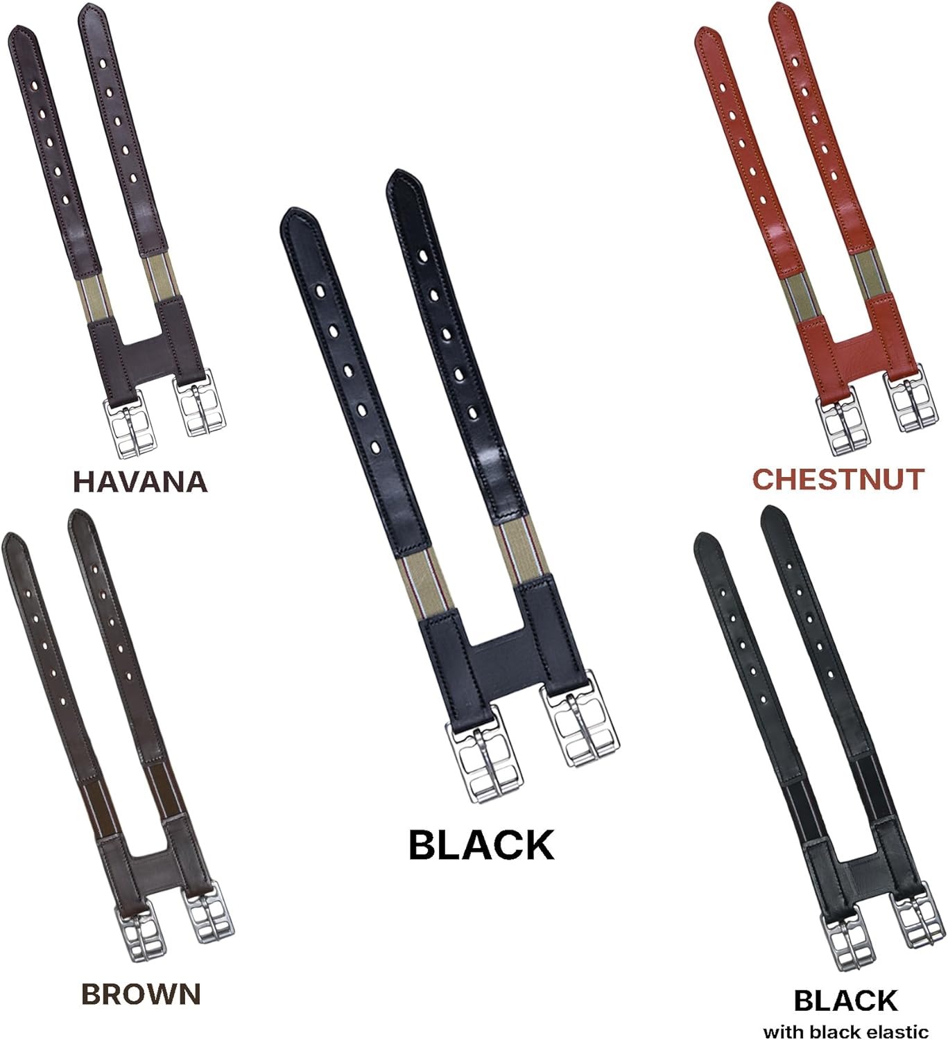 Detalle de SIE Leather Elastic Girth Extension/Extenders