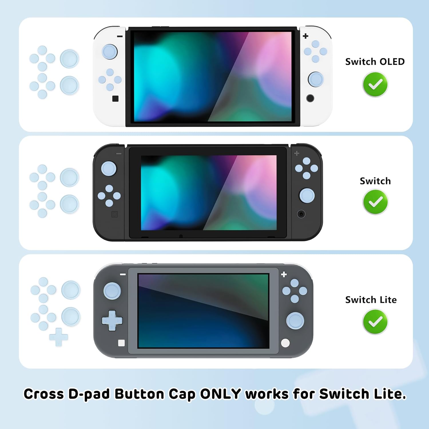 Thumbnail 1 de Playvital Silicone ABXY button caps for Switch Lite