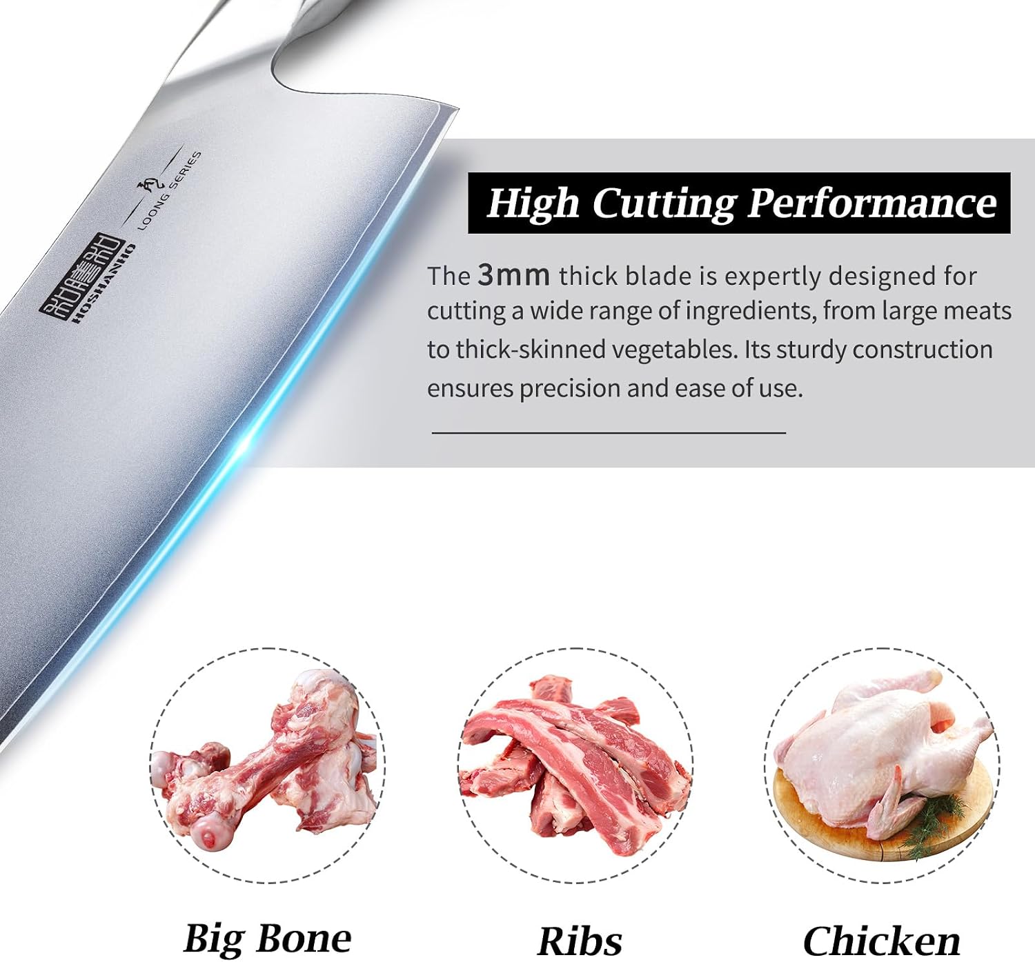 Detalle 2 de HOSHANHO Butcher Knife 7-Inch