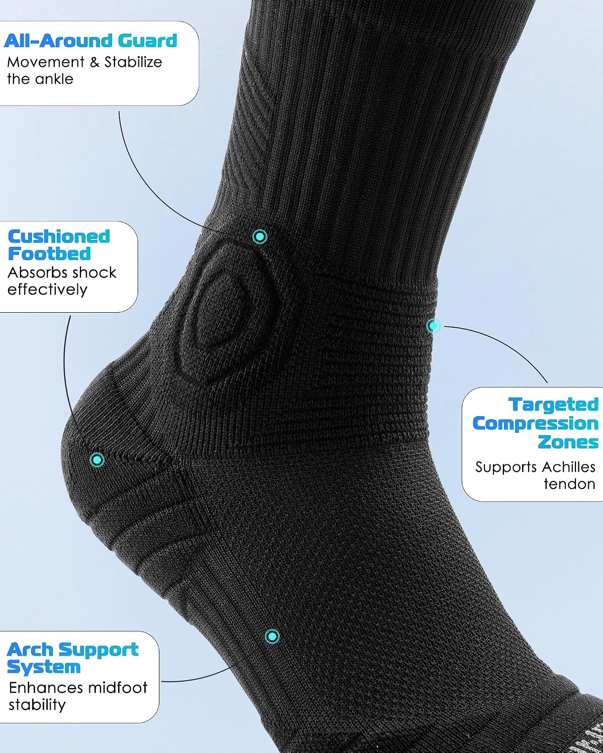 Detalle 2 de Compression Running Socks 3 Pairs
