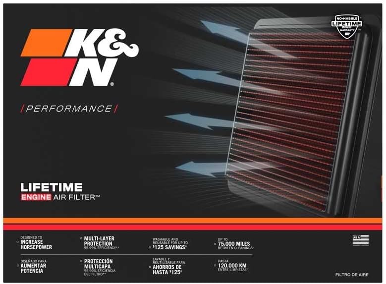 Thumbnail 2 de K&N 33-3045 Filtre à Air Moteur Haute Performance
