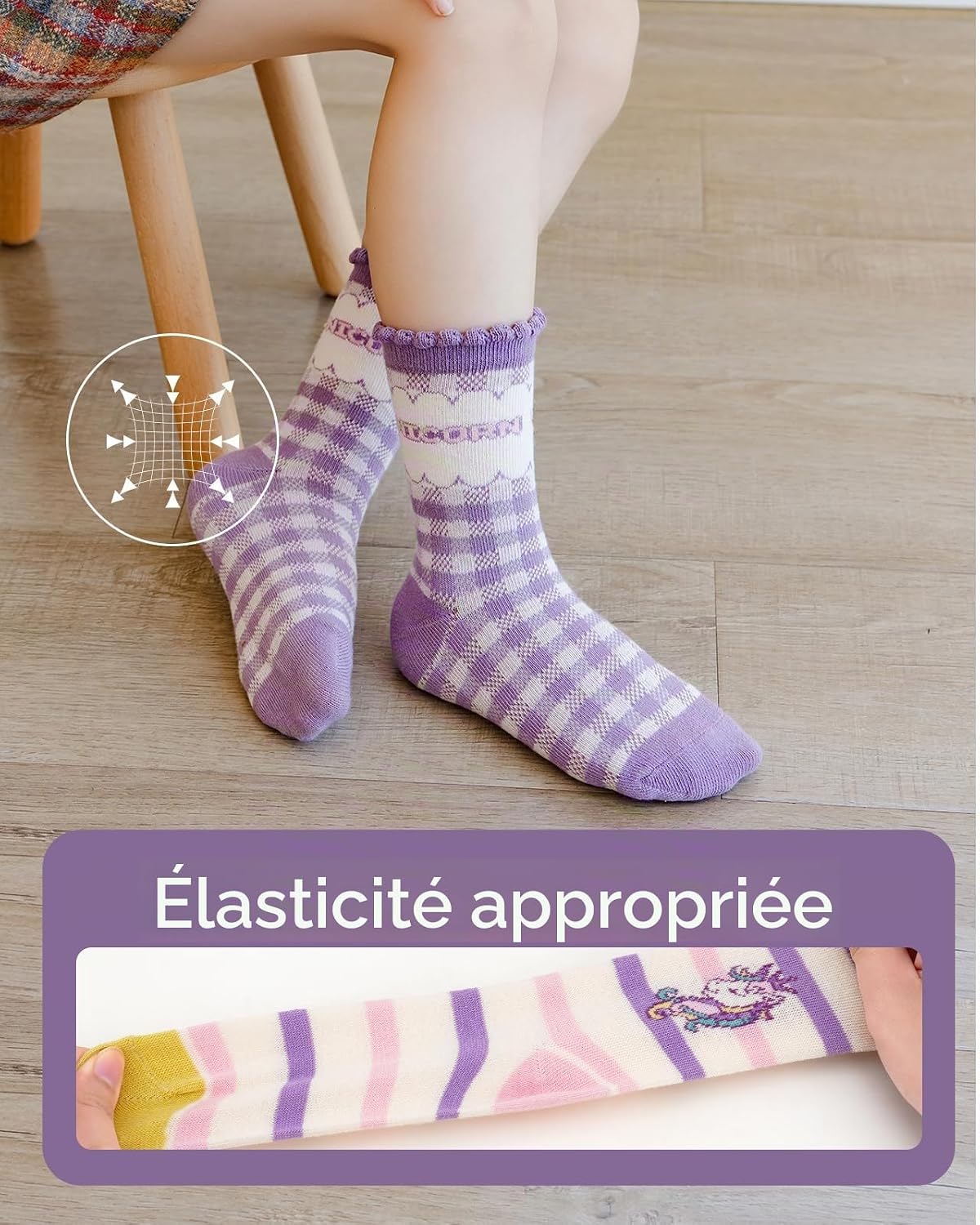 Detalle 2 de Kyopp Socken Kinder: 10 paar grappige katoenen kindersokken