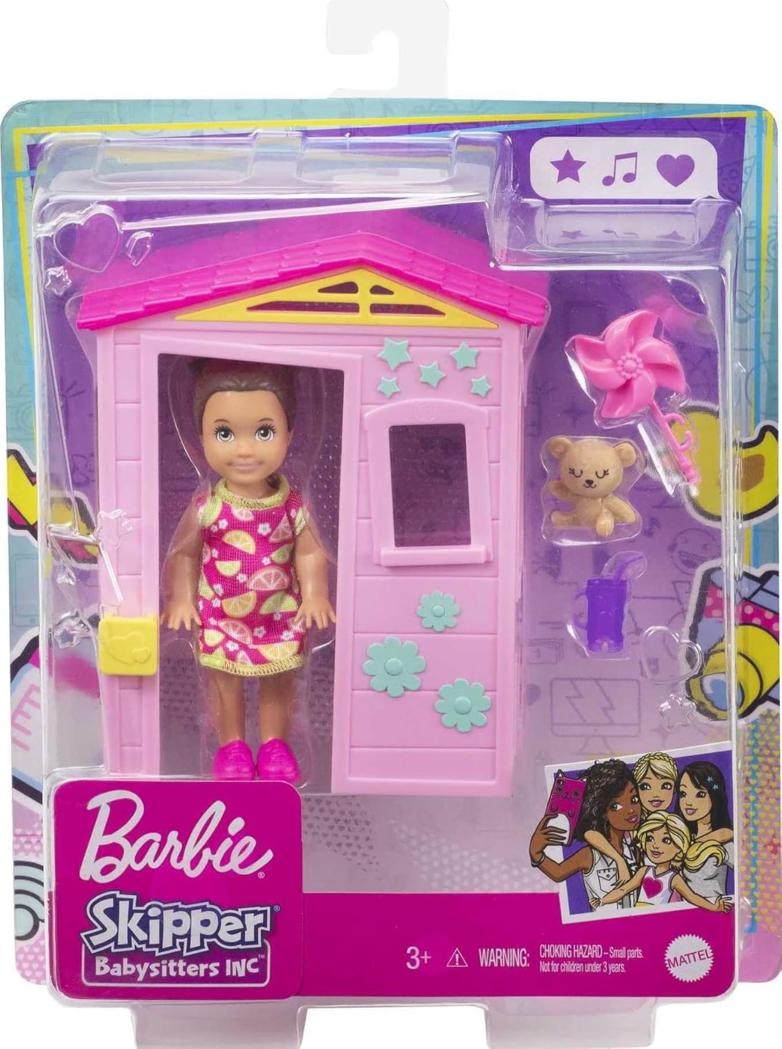 Detalle 1 de Barbie Skipper Babysitters Inc. GRP15 Doll and Playhouse Playset
