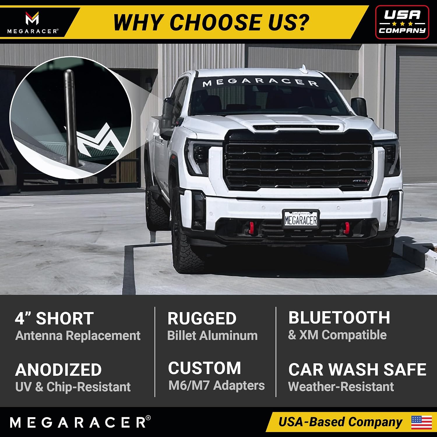 Detalle de Mega Racer Truck Antenna, 4-Inch